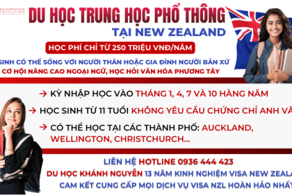 du học trung học phổ thông new zealand