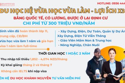 CHƯƠNG TRÌNH DU HỌC NGHỀ VỪA HỌC VỪA LÀM