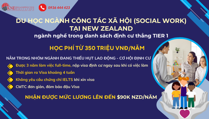 DU HỌC NEW ZEALAND NGÀNH CÔNG TÁC XÃ HỘI