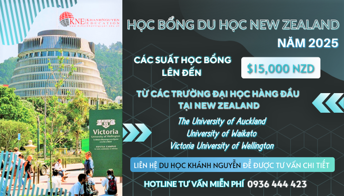 Học Bổng Du Học New Zealand Năm 2025