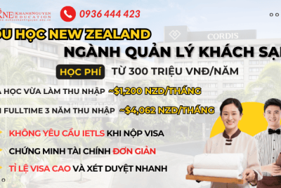 DU HỌC NEW ZEALAND NGÀNH QUẢN LÝ KHÁCH SẠN