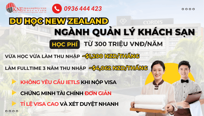 DU HỌC NEW ZEALAND NGÀNH QUẢN LÝ KHÁCH SẠN