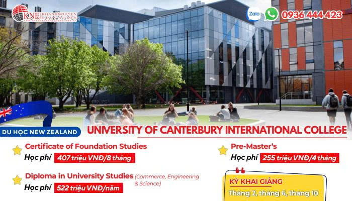 DU HỌC NEW ZEALAND – TRƯỜNG UNIVERSITY OF CANTERBURY INTERNATIONAL COLLEGE (UCIC)
